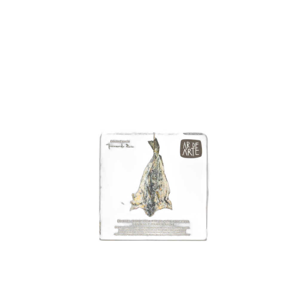 Ar De Art Bacalao AOVE Con Ajo Y Pimienta 110g - Comprar online en Grand Gourmet Caracas con delivery