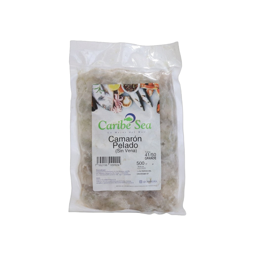 Caribe Sea Camarones Pelados 500g - Comprar online en Grand Gourmet Caracas con delivery