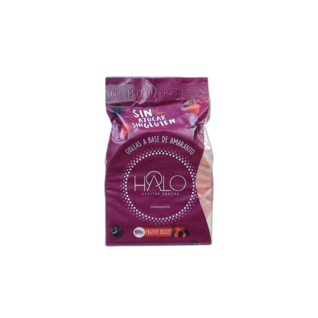 Halo Obleas De Amaranto Frutos Rojos 60g - Comprar online en Grand Gourmet Caracas con delivery