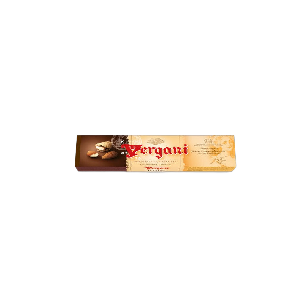 Vergani Torrone Morbido Ricoperto Di Cioccolato Fondente 150g - Comprar online en Grand Gourmet Caracas con delivery