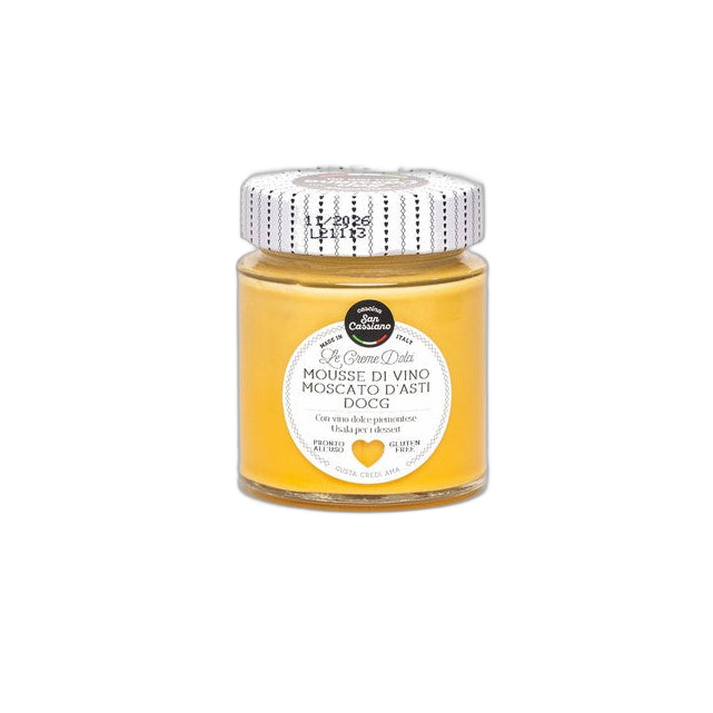 San Cassiano Mousse Di Vino Moscato D Asti DOCG 140g - Comprar online en Grand Gourmet Caracas con delivery