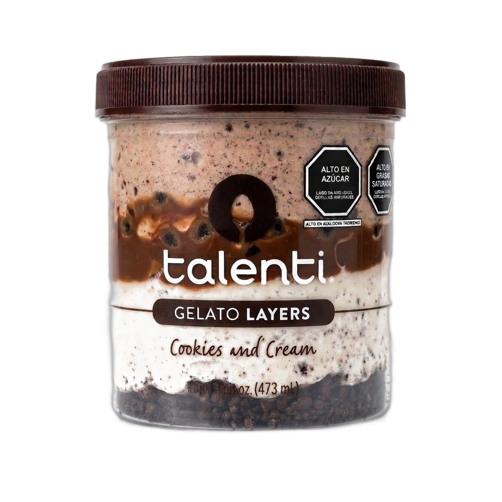 Talenti Gelato Layers Cookies And Cream 473ml - Comprar online en Grand Gourmet Caracas con delivery