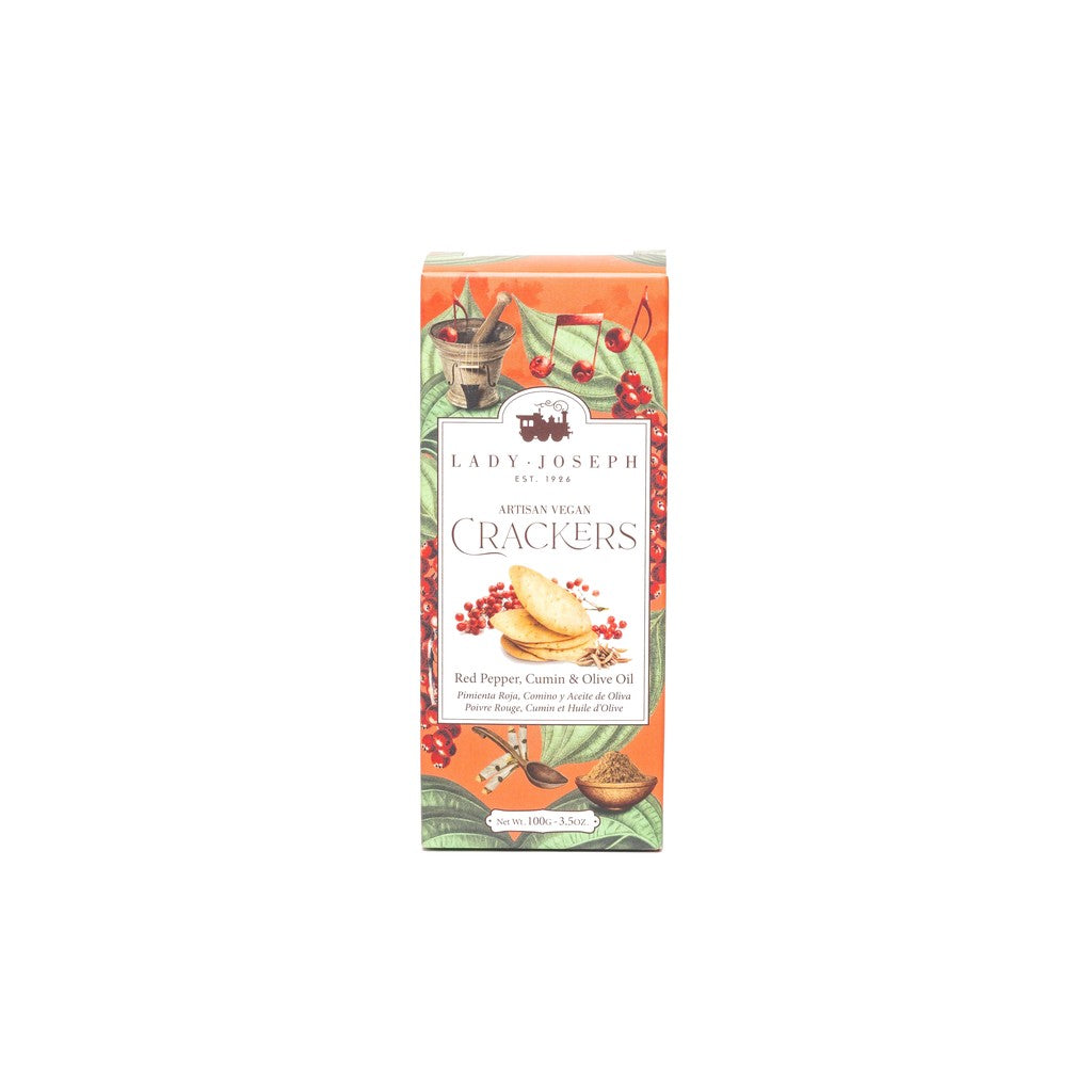 Lady Joseph Crackers Pimienta Roja & Comino 100g
