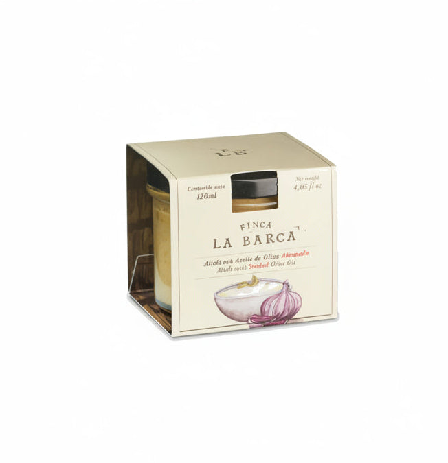 Finca La Barca Alioli Con Aceite De Oliva Ahumado Y Ajo 120ml - Comprar online en Grand Gourmet Caracas con delivery