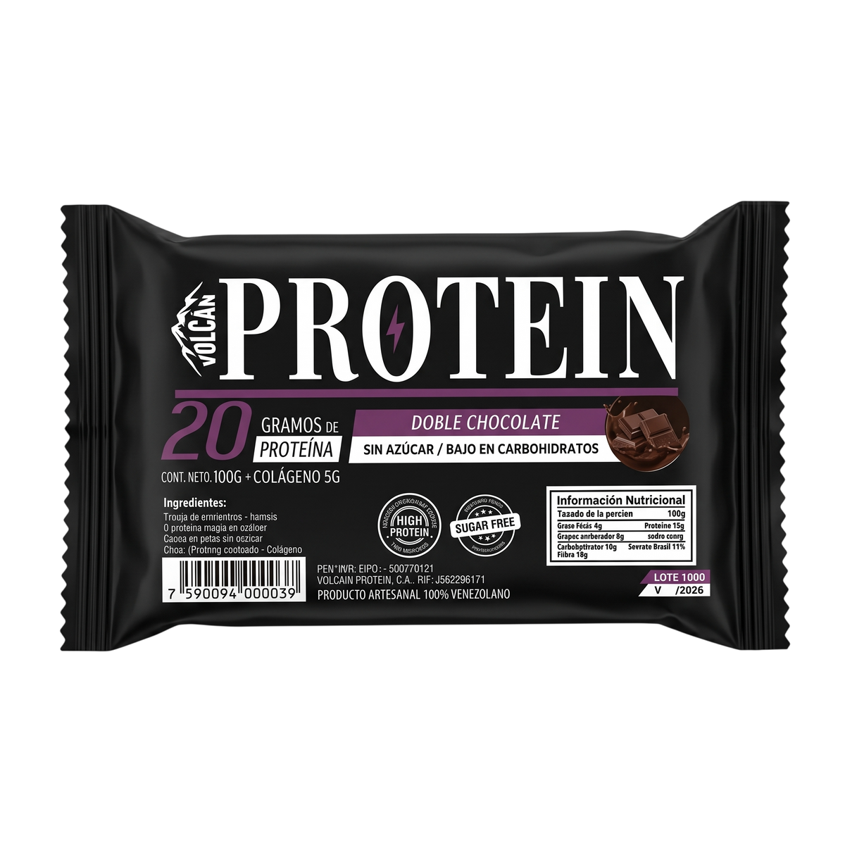 Galleta Proteína Doble Chocolate