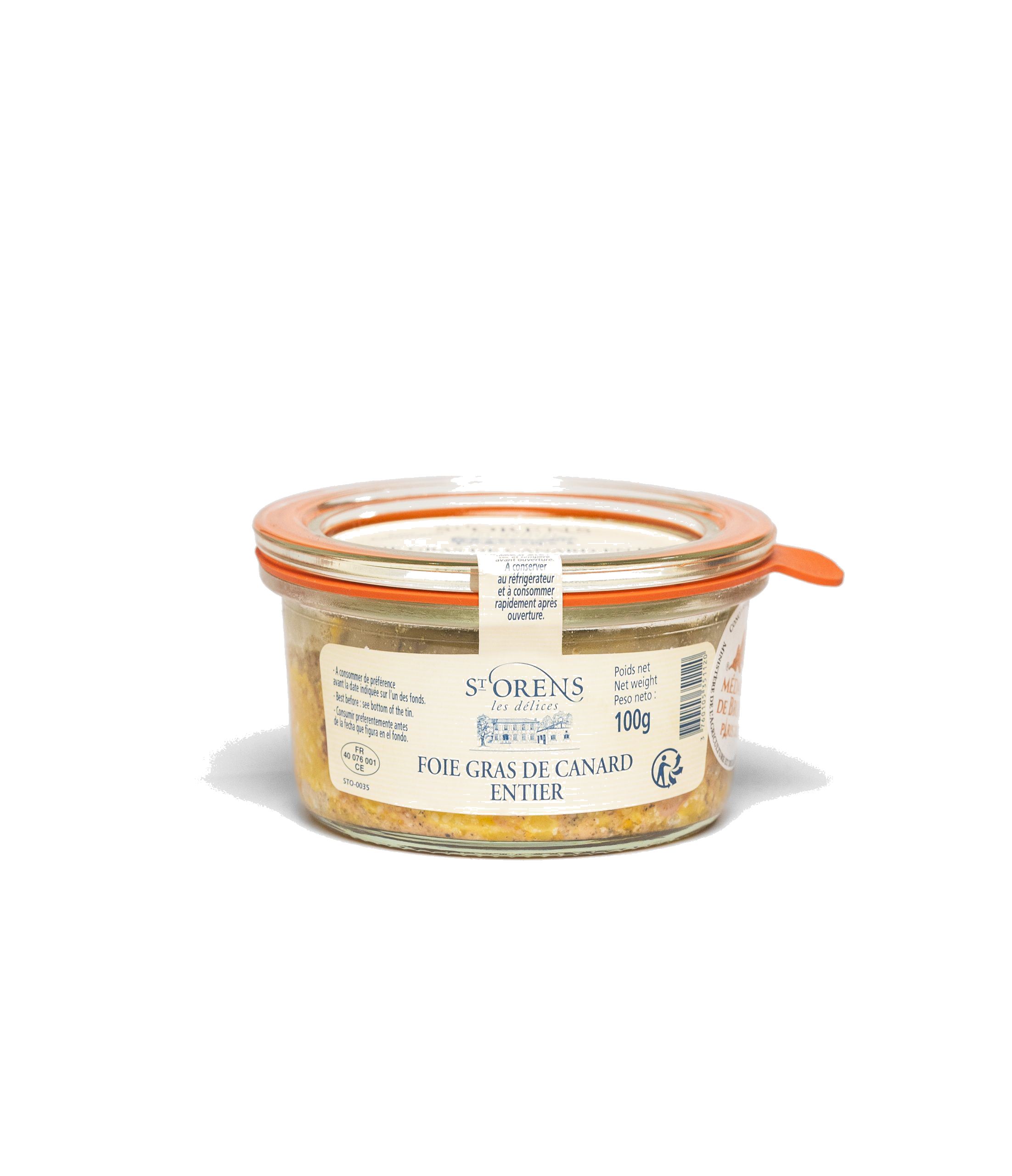 Saint Orens Foie Gras Entero CRISTAL 100g - Comprar online en Grand Gourmet Caracas con delivery