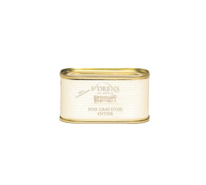 Saint Orens Foie Gras Entero Lata Rectangular 200g - Comprar online en Grand Gourmet Caracas con delivery