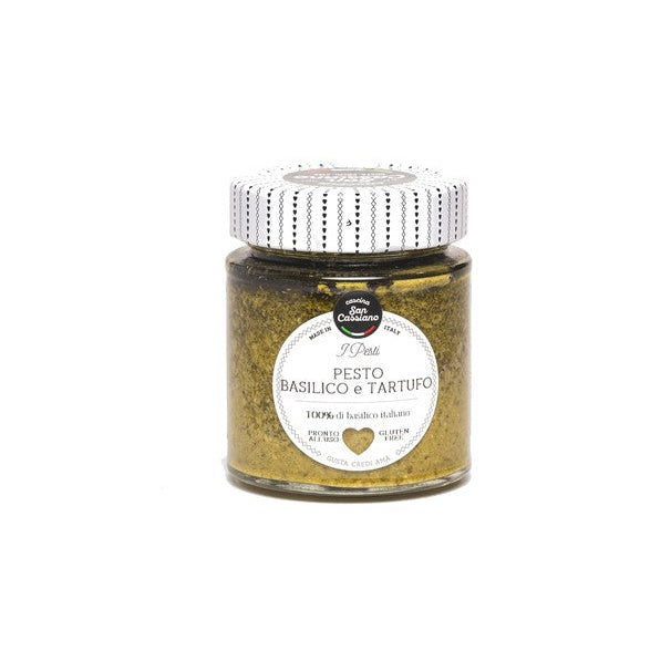 San Cassiano Pesto Di Basilico Con Tartufo Nero 130g - Comprar online en Grand Gourmet Caracas con delivery