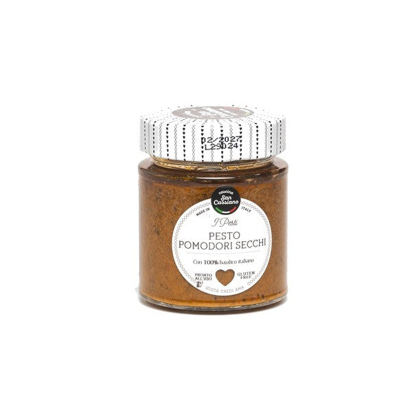 San Cassiano Pesto Di Pomodori Secchi E Basilico 130g - Comprar online en Grand Gourmet Caracas con delivery