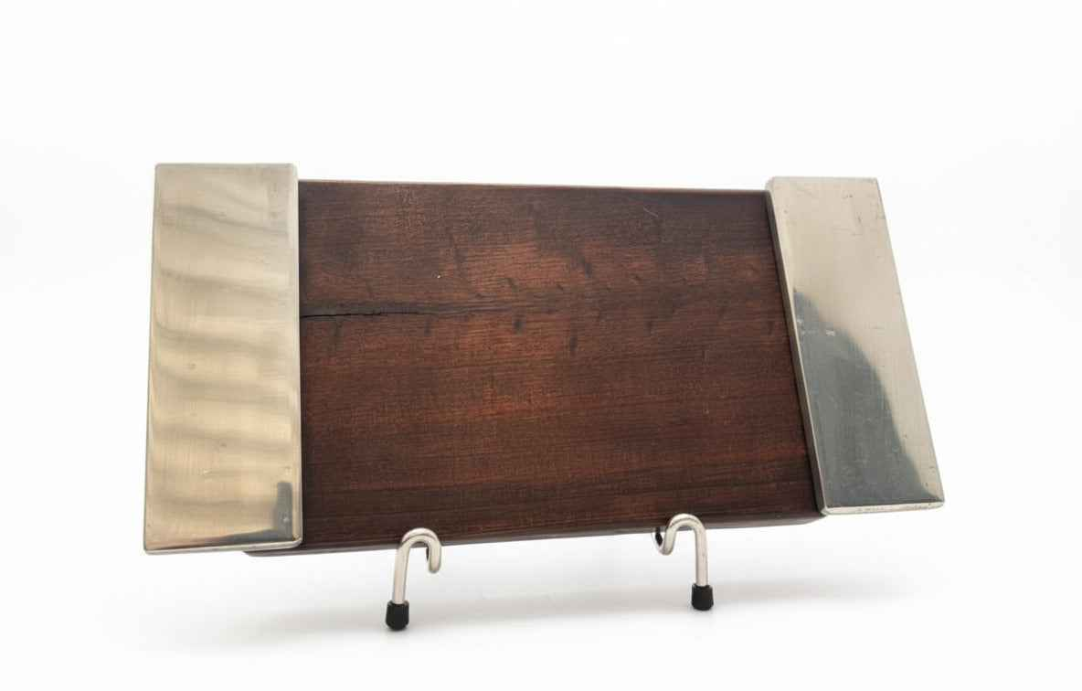 Tabla Peq C/asas De Pewter Borde METAL