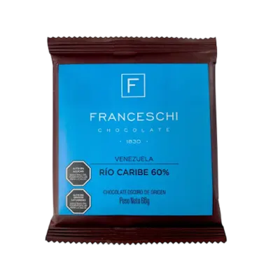 Tableta Río Caribe 60% Peso 60 g