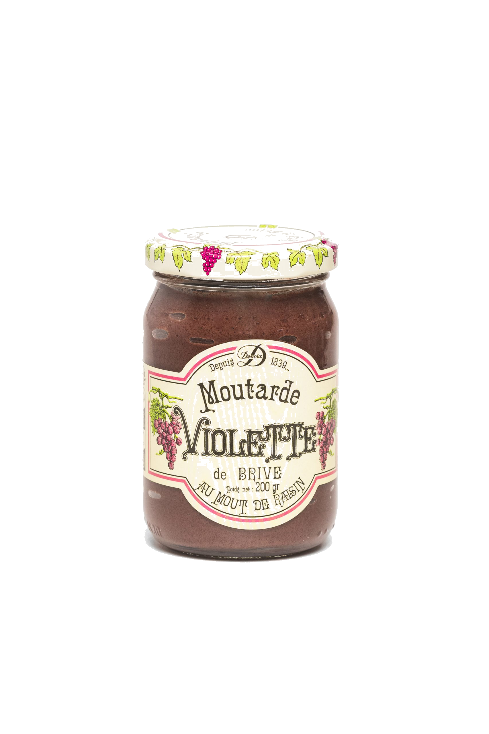 Terre Exotique Mutarde Denoix Violette De Brive 200g - Disponible en Licorería Grand Gourmet Caracas