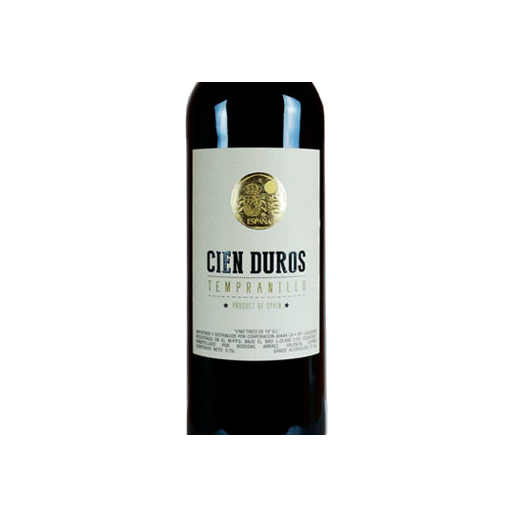 Vino Cien Duros Tempranillo 750ml