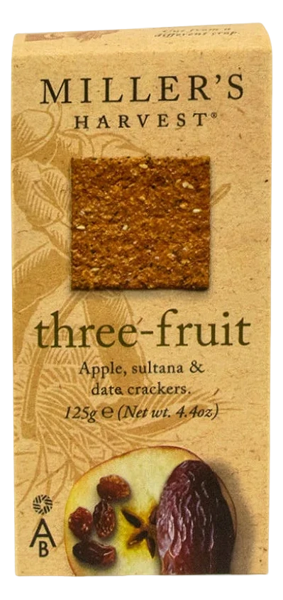 Artisan Crackers MANZANA, Sultanas Y Datiles 125G