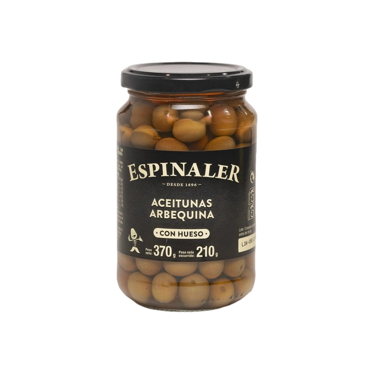 Espinaler Classic Aceitunas Arbequinas T370g