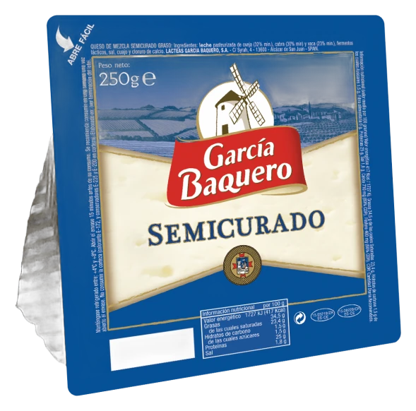 Garcia Baquero Manchego Semicurado Cuña 250 G