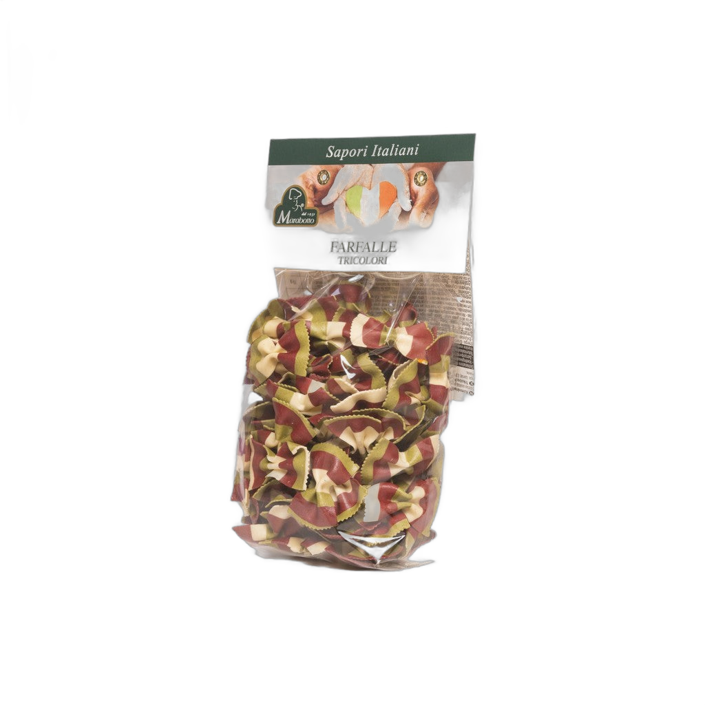 Marabotto Farfalle Tricolori 250g - Disponible en Licorería Grand Gourmet Caracas