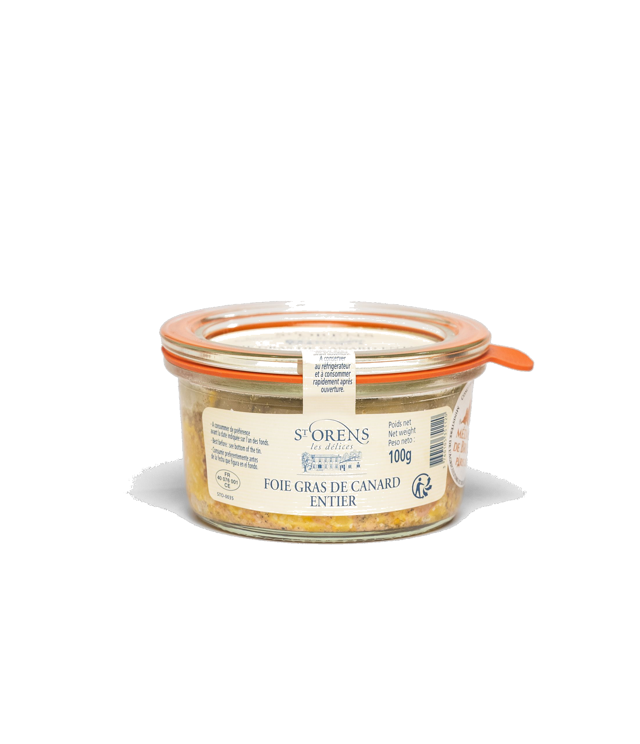 Saint Orens Foie Gras Entero CRISTAL 100g - Comprar online en Grand Gourmet Caracas con delivery
