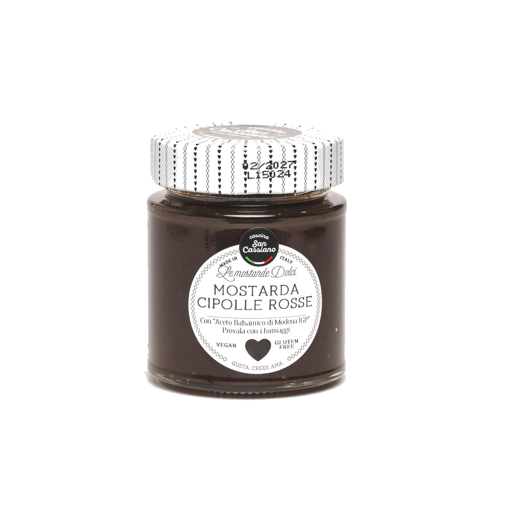 San Cassiano Mostarda Dolce Di Cipolle Rosse 170g - Disponible en Licorería Grand Gourmet Caracas
