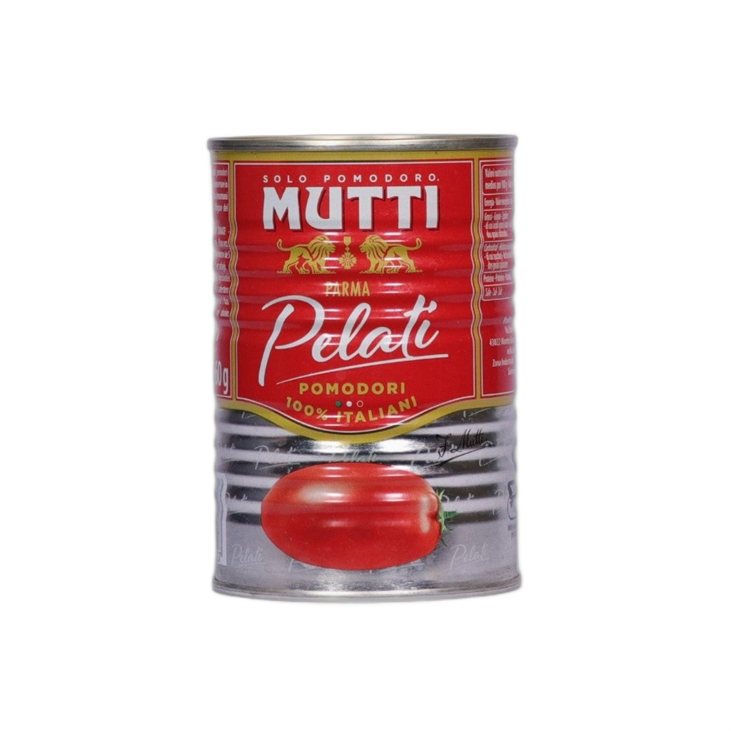 Mutti Pomodori Pelati Gastronomia 400g - Disponible en Licorería Grand Gourmet Caracas