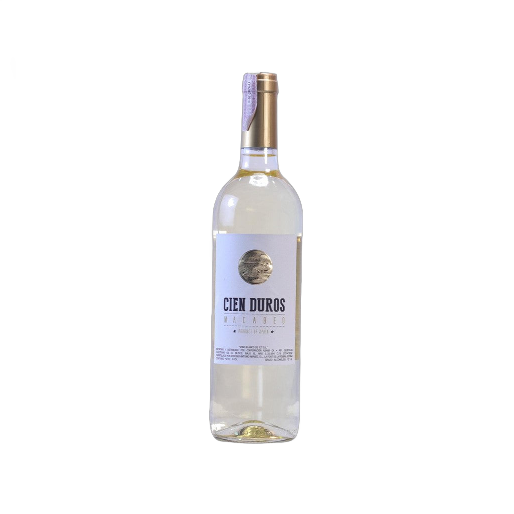 Vino Cien Duros Macabeo 750ml - Comprar online en Grand Gourmet Caracas con delivery