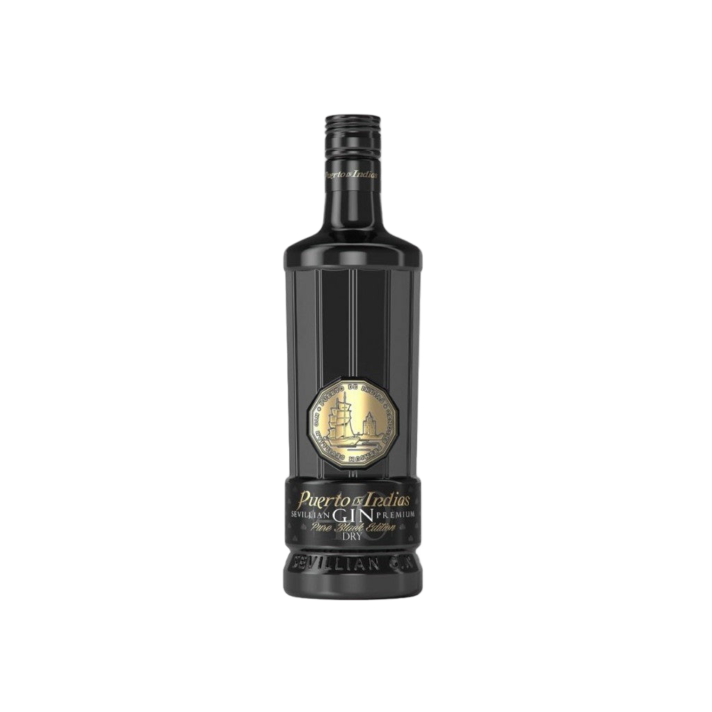 Sevillan Gin Premium Pto De Indias Pure Black Edition 700ml - Comprar online en Grand Gourmet Caracas con delivery