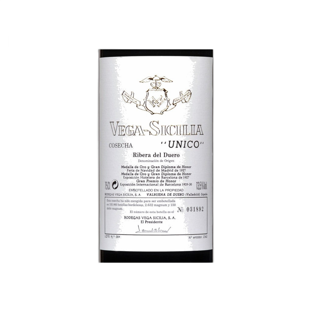 Vega Sicilia Unico 750ml - Disponible en Licorería Grand Gourmet Caracas