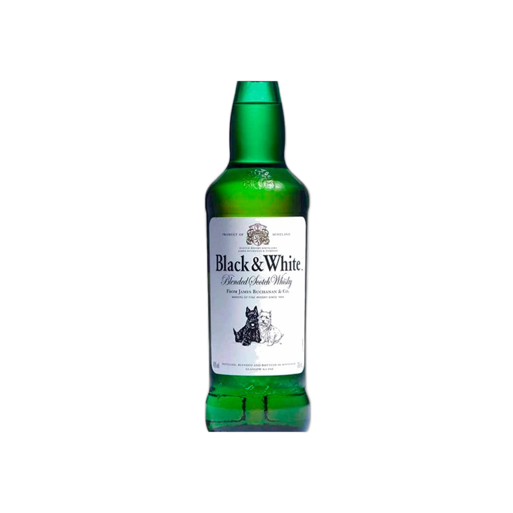 Whisky Black And White 8 Anos 1L - Disponible en Licorería Grand Gourmet Caracas