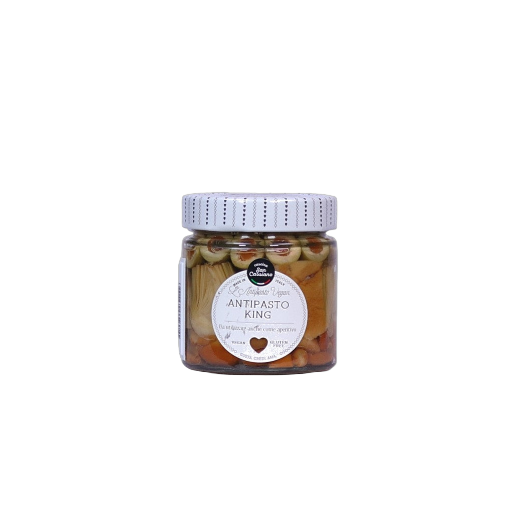 San Cassiano Antipasto King In Olio D Oliva Ivegan 190g - Comprar online en Grand Gourmet Caracas con delivery