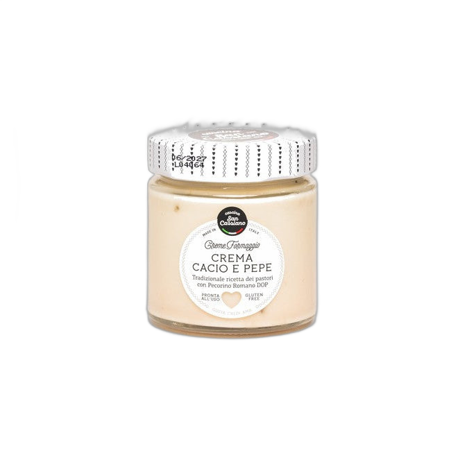 San Cassiano Sugo Cacio E Pepe Con Pecorino Romano DOP 190g - Comprar online en Grand Gourmet Caracas con delivery
