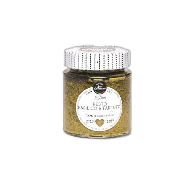 San Cassiano Pesto Di Basilico Con Tartufo Nero 130g - Comprar online en Grand Gourmet Caracas con delivery