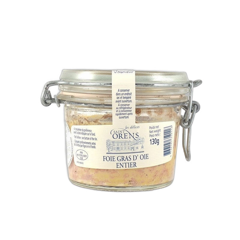 Saint Orens Foie Gras D Oca Intero Vaso Vidrio 130g disponible en Grand Gourmet con delivery en Caracas