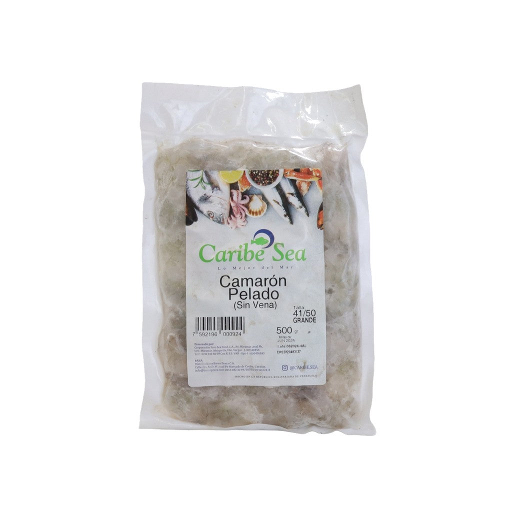 Caribe Sea Camarones Pelados 500g - Comprar online en Grand Gourmet Caracas con delivery