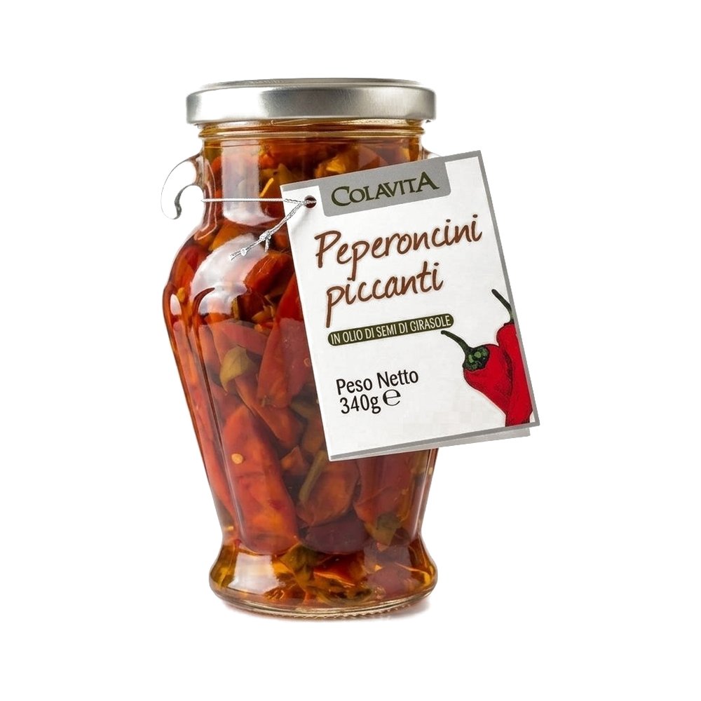 Colavita Peperonccino Picantes EN Aceite Girasol Jarra 340g - Comprar online en Grand Gourmet Caracas con delivery