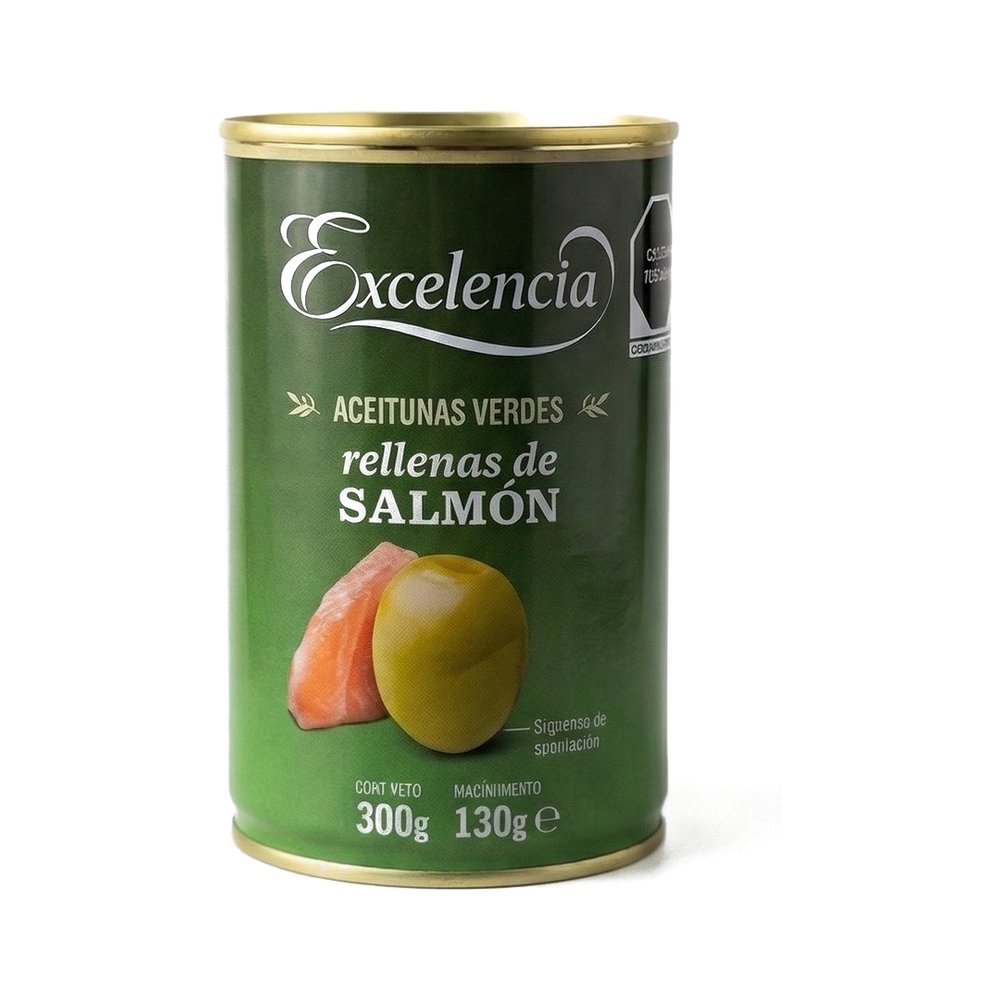 Excelencia Aceituna Rellena Salmon 300g - Comprar online en Grand Gourmet Caracas con delivery