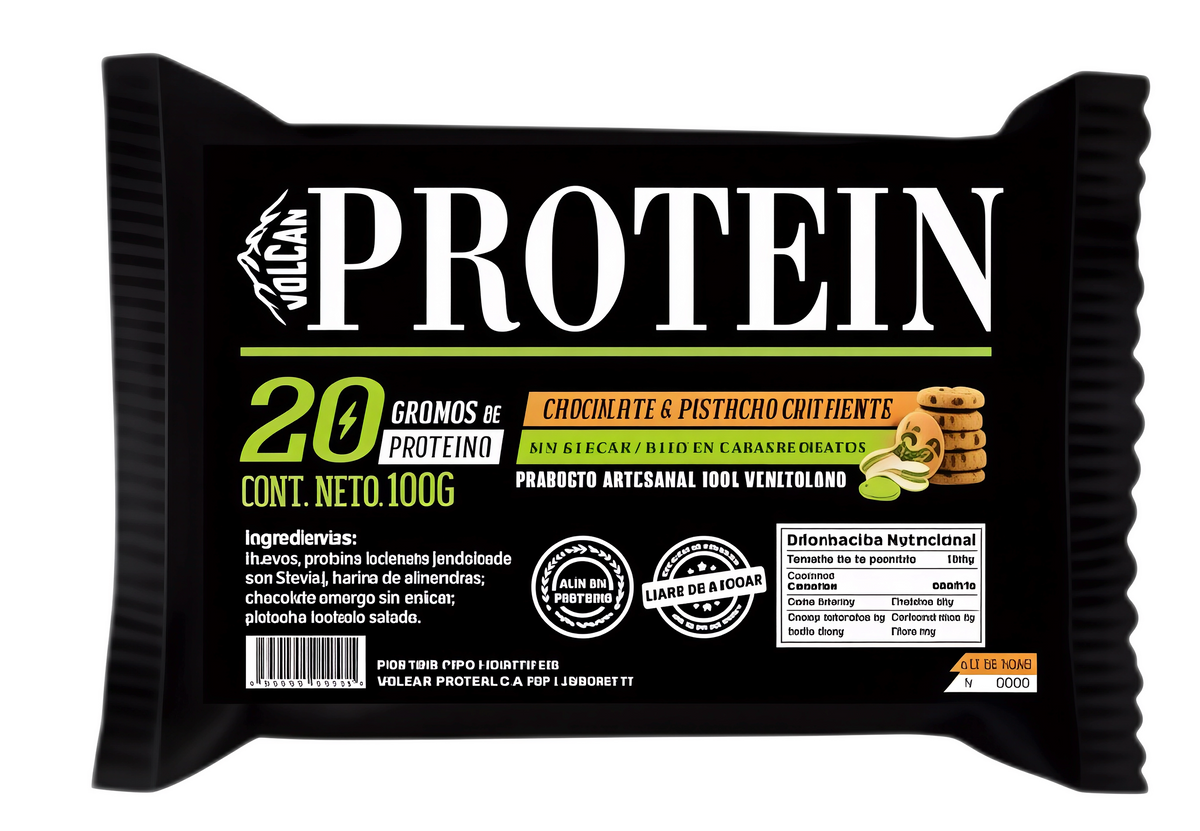Galleta Proteína Chocolate y Pistacho