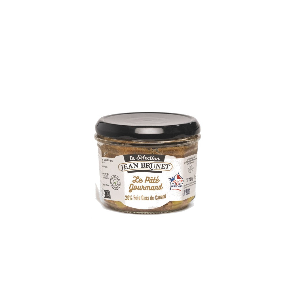 Jean Brunet Terrine De Campagne Avec De Foie Gras Francais Vpf 180g - Comprar online en Grand Gourmet Caracas con delivery