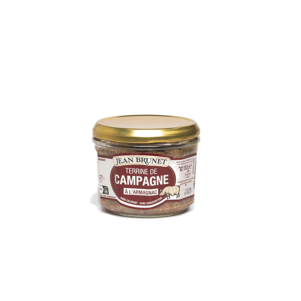 Jean Brunet Terrine De Campagne Supérieur À L Armagnac 180g - Comprar online en Grand Gourmet Caracas con delivery