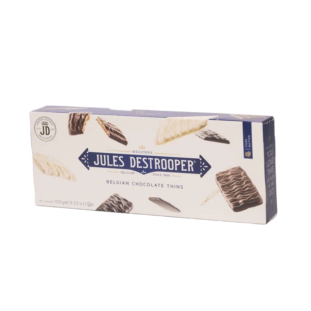 Jules Destrooper Biscuits De Azúcar Candy Recubiertos De Chocolates (3 Chocolates) 100g - Comprar online en Grand Gourmet Caracas con delivery