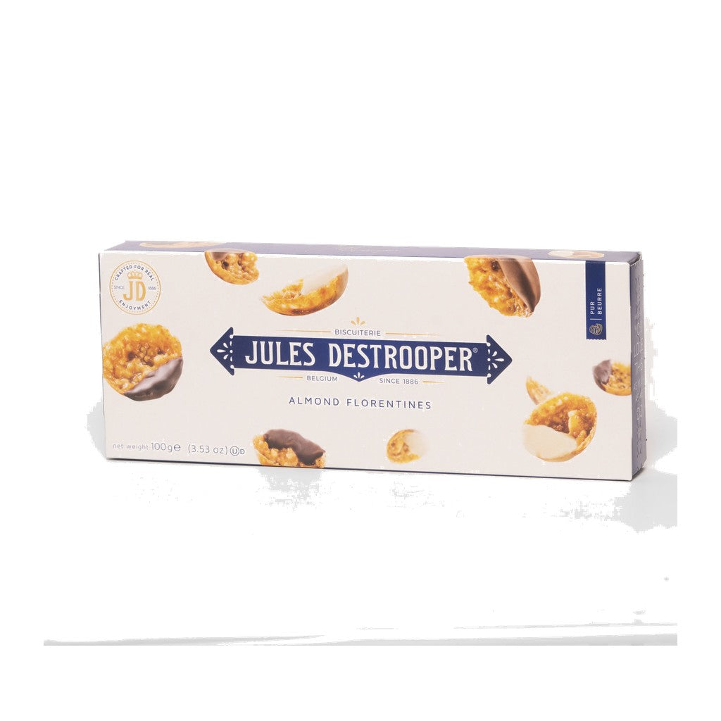 Jules Destrooper Florentinas De Almendras 100g - Disponible en Licorería Grand Gourmet Caracas