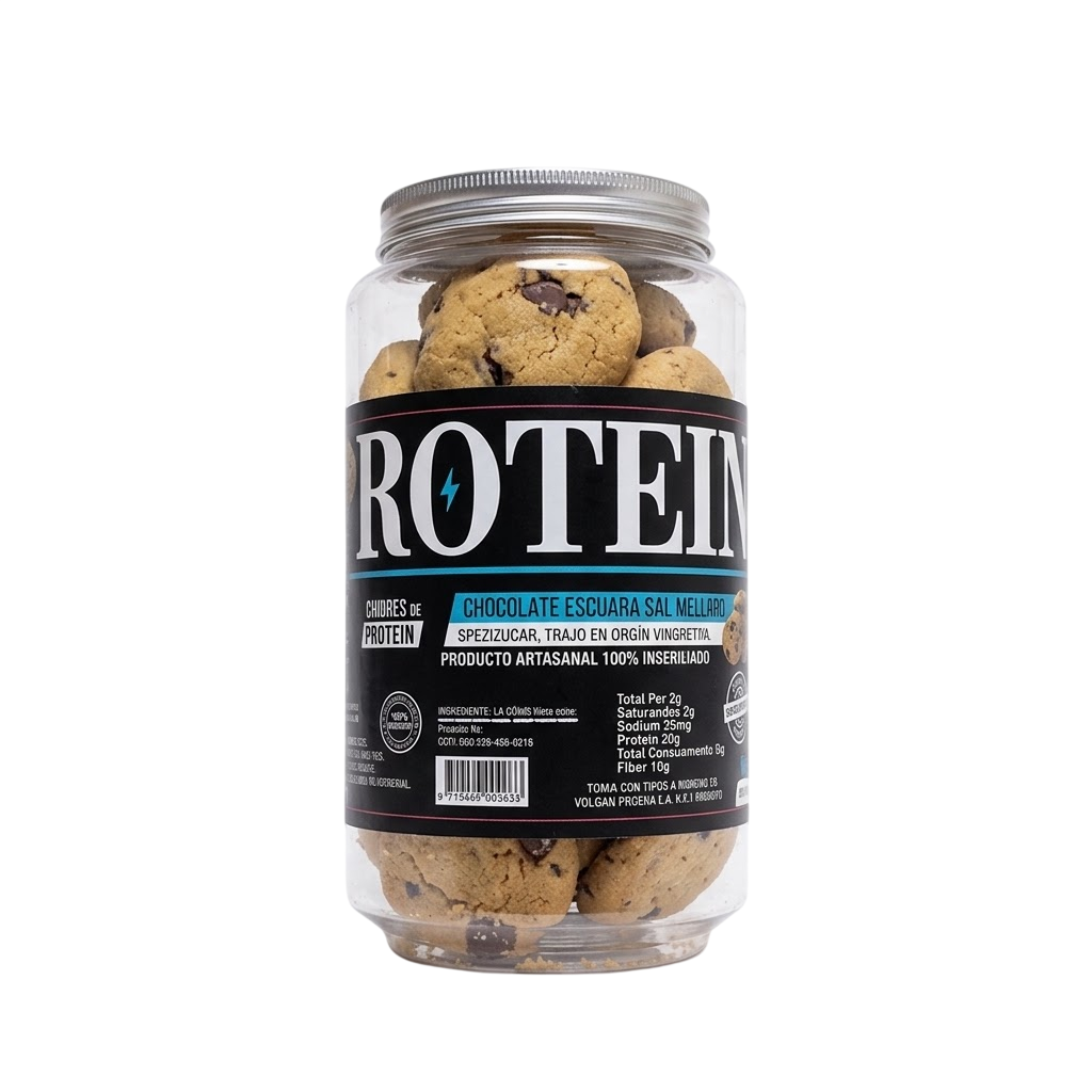 Lata Mini Galleta Proteína Chocolate y Sal Marina