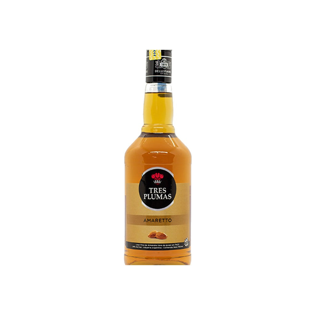 Licor Dulce Amaretto 3 Plumas 700ml - Comprar online en Grand Gourmet Caracas con delivery