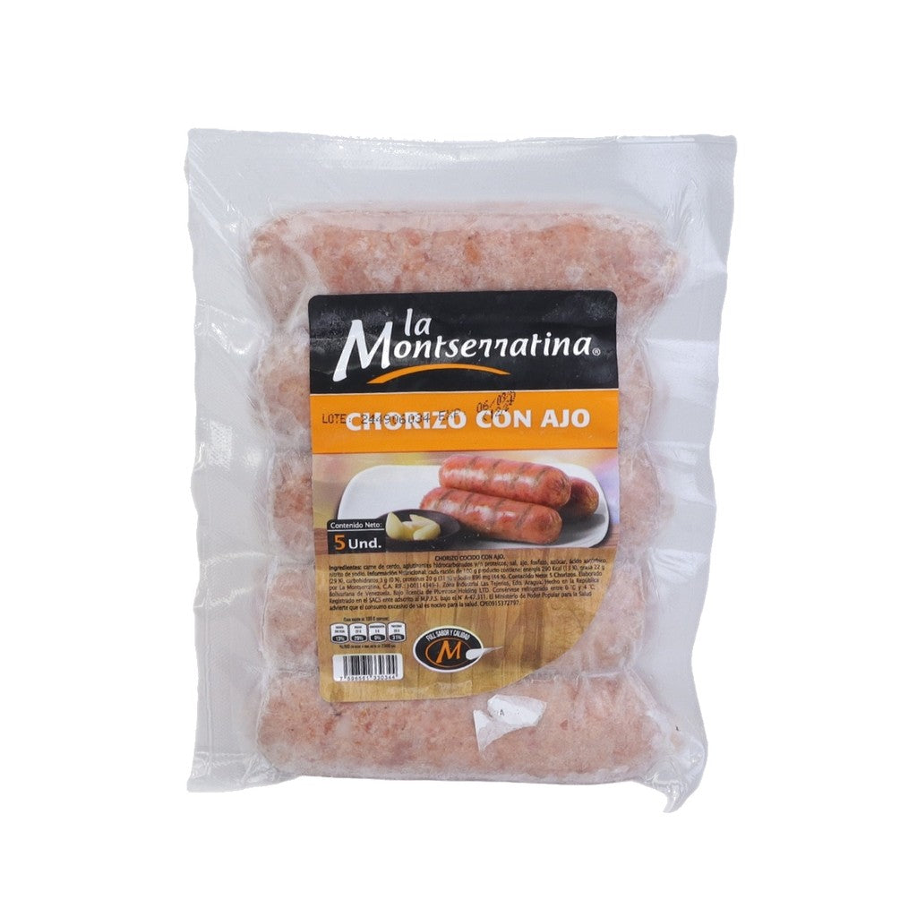 Montserratina Chorizo Con Ajo Und 330gr