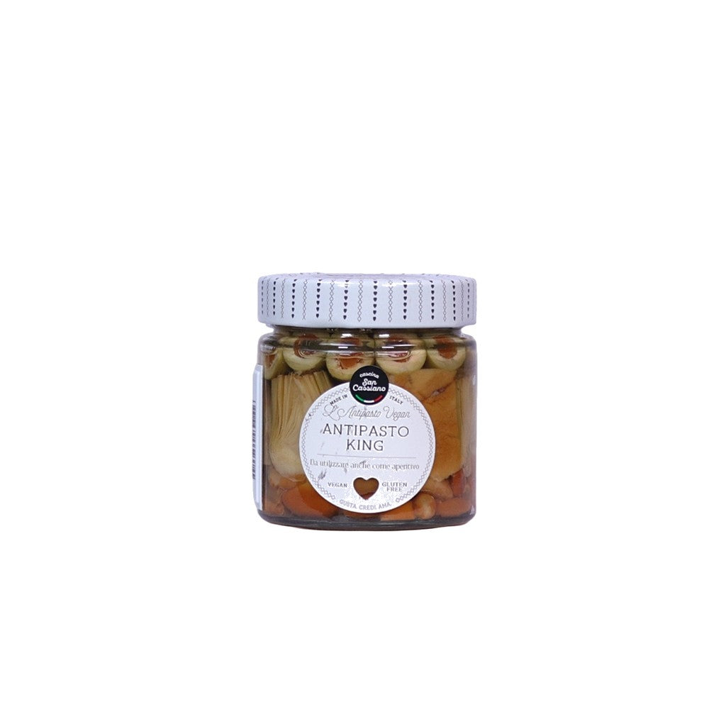 San Cassiano Antipasto King In Olio D Oliva Ivegan 190g - Comprar online en Grand Gourmet Caracas con delivery