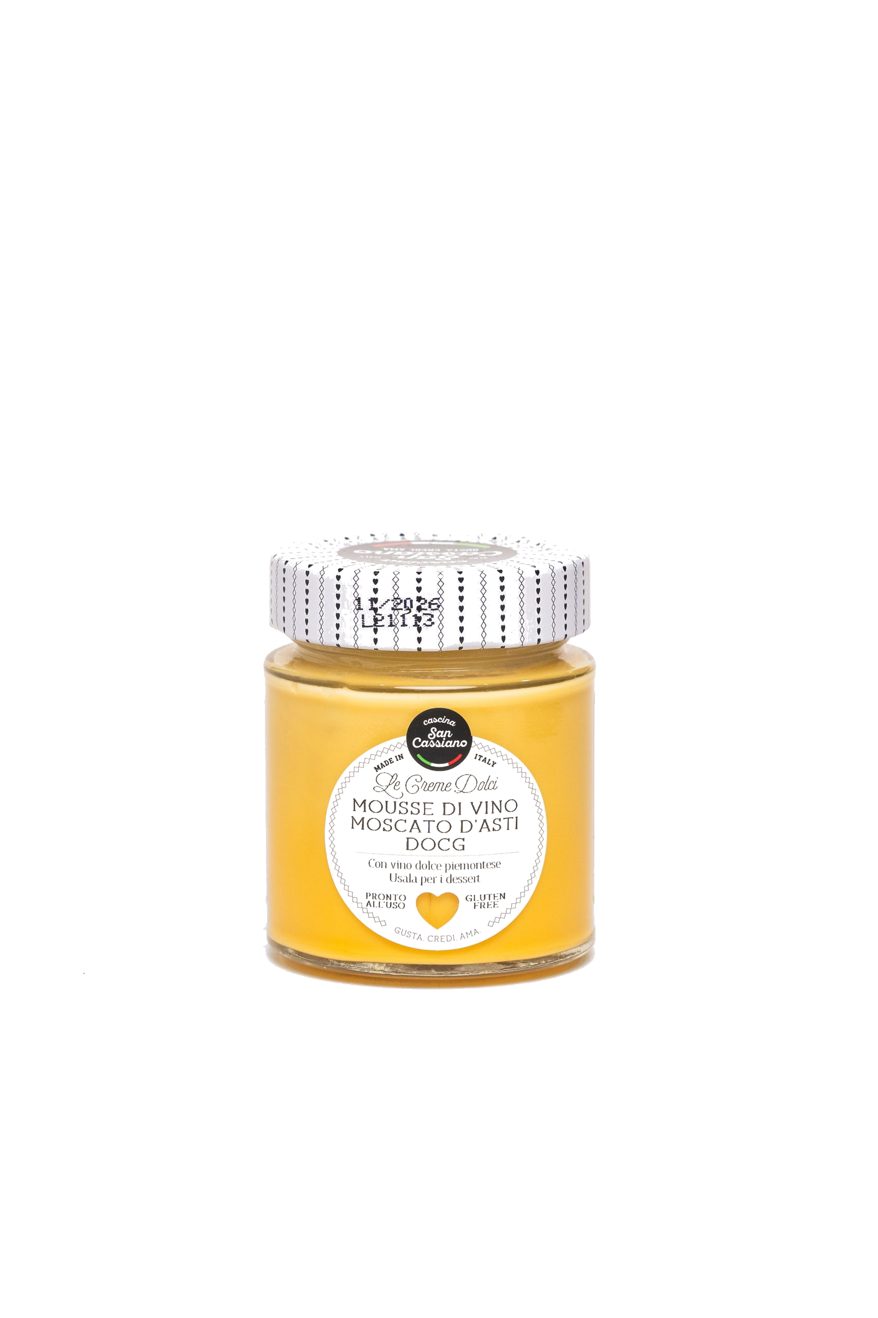 San Cassiano Mousse Di Vino Moscato D Asti DOCG 140g - Disponible en Licorería Grand Gourmet Caracas
