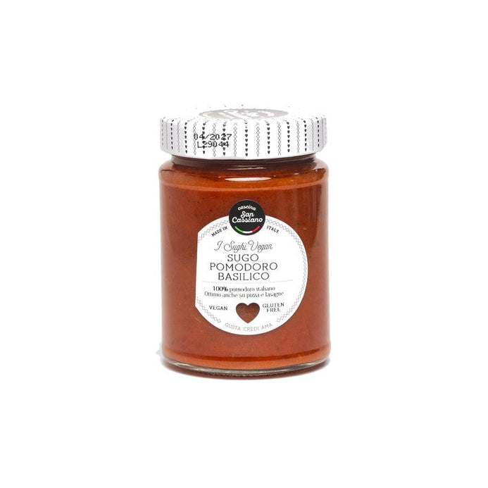 San Cassiano Sugo Di Pomodoro Con Basilico Ivegan 290g - Comprar online en Grand Gourmet Caracas con delivery
