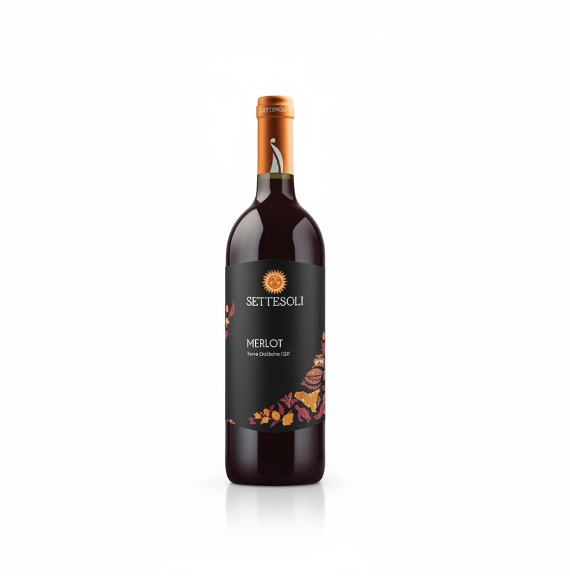 Settesoli Merlot 750ml - Comprar online en Grand Gourmet Caracas con delivery