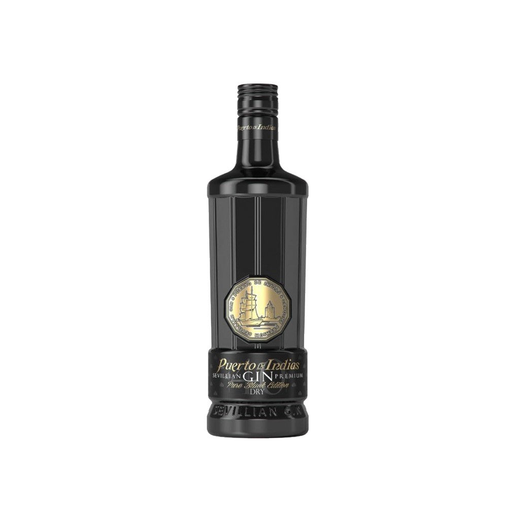 Sevillan Gin Premium Pto De Indias Pure Black Edition 700ml - Comprar online en Grand Gourmet Caracas con delivery