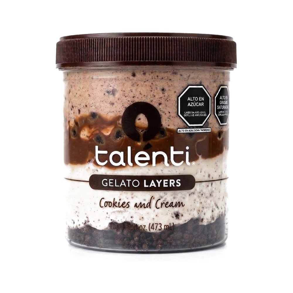 Talenti Gelato Layers Cookies And Cream 473ml - Comprar online en Grand Gourmet Caracas con delivery