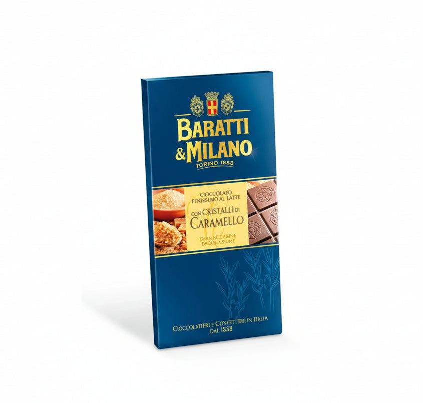 Tavoletta AL Latte Con Cristalli Di Caramello 75g - Comprar online en Grand Gourmet Caracas con delivery